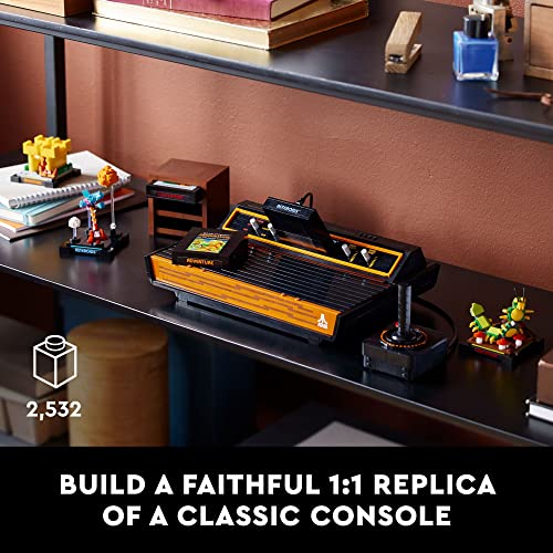 LEGO Icons Atari 2600 Building Set 10306 - Retro Video Game Console and Gaming Cartridge Replicas, Featuring Minifigure and Joystick