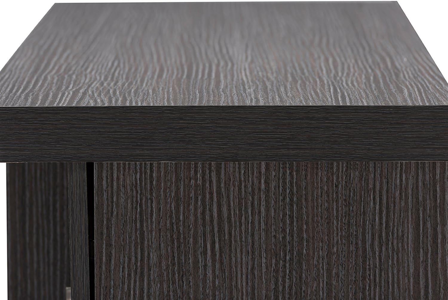 Baxton Studio Wholesale Interiors Viveka Dark Brown Wood TV Cabinet with 2 Doors, 47