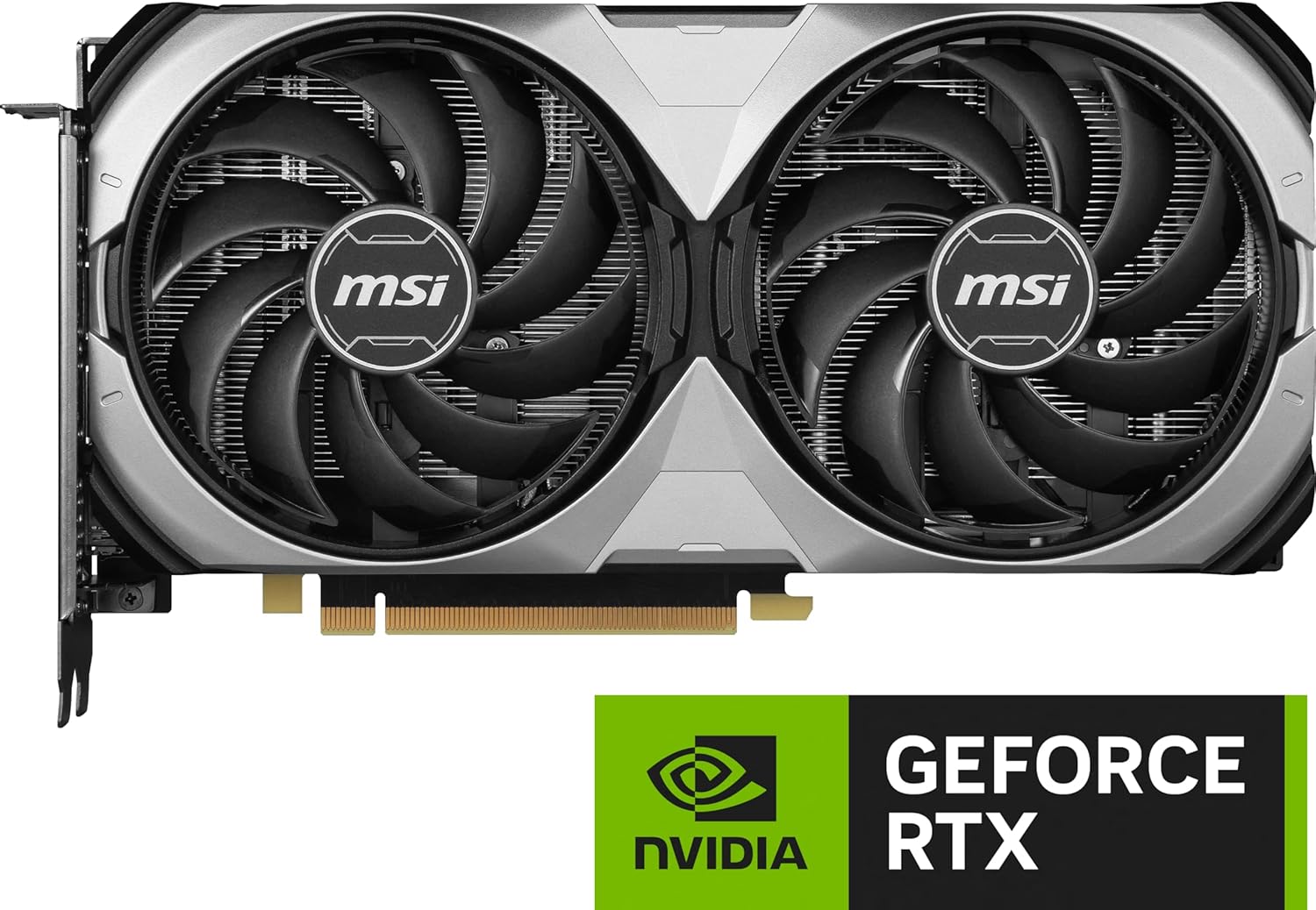 MSI Gaming RTX 4070 Super 12G Ventus 2X OC Graphics Card (NVIDIA RTX 4070 Super, 192-Bit, Boost Clock: 2520 MHz, 12GB GDRR6X 21 Gbps, HDMI/DP