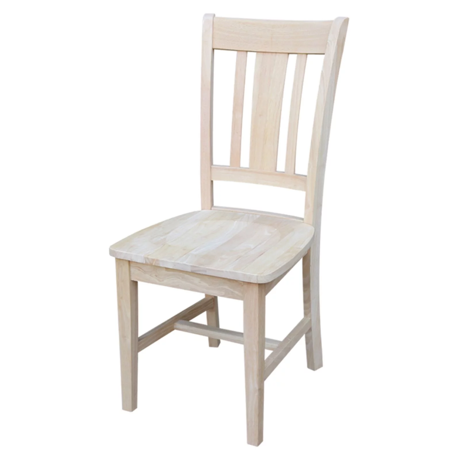 International Concepts Unfinished Slat Back Dining Chair (Set of 2)