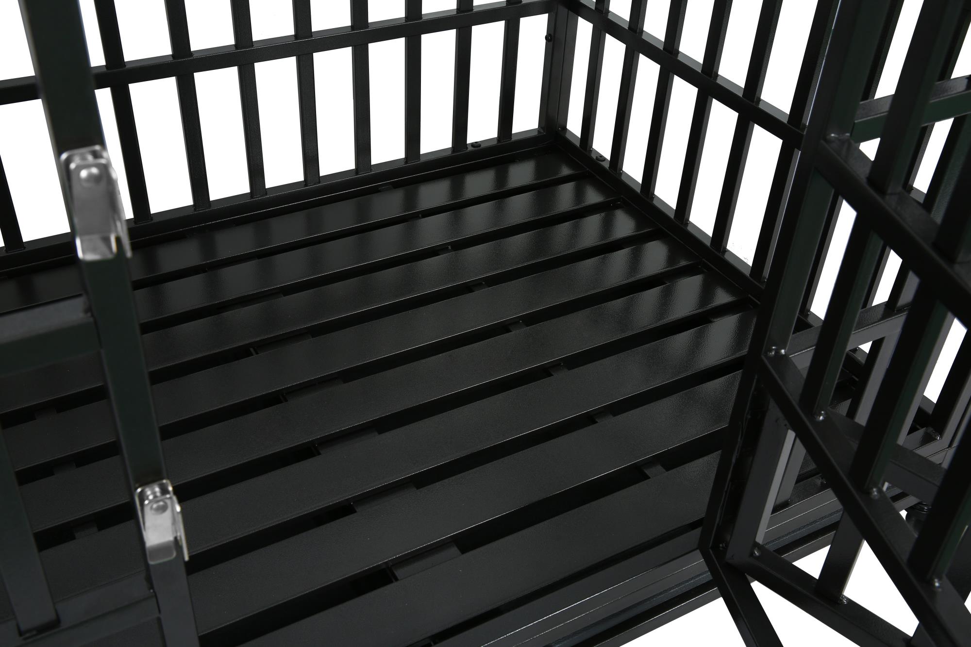 Dcenta Heavy Duty Dog Cage Crate with Roof