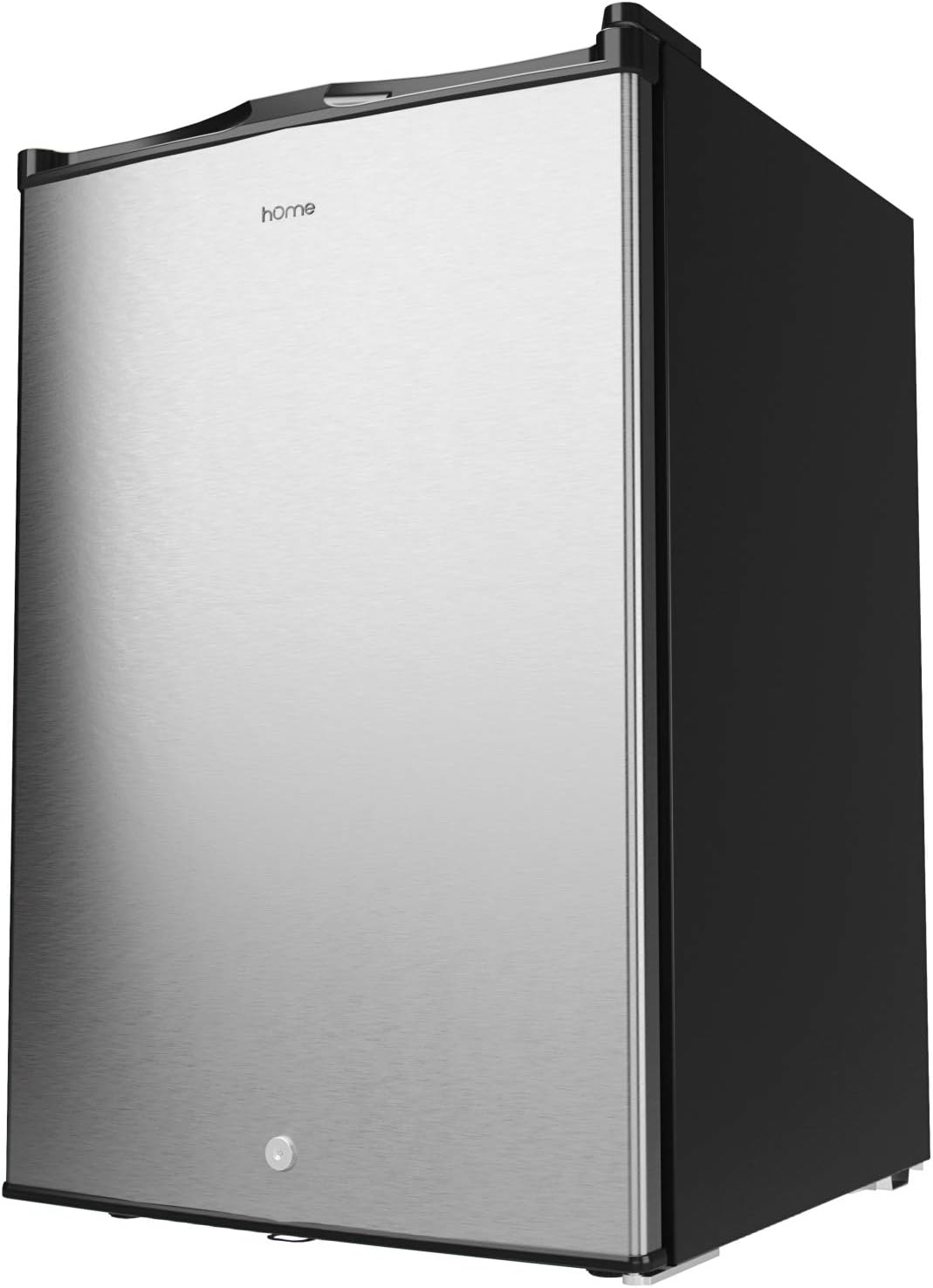 hOmelabs Upright Freezer - 1.1 Cubic Feet Compact Reversible Single Door Vertical Freezer with Child Door Lock