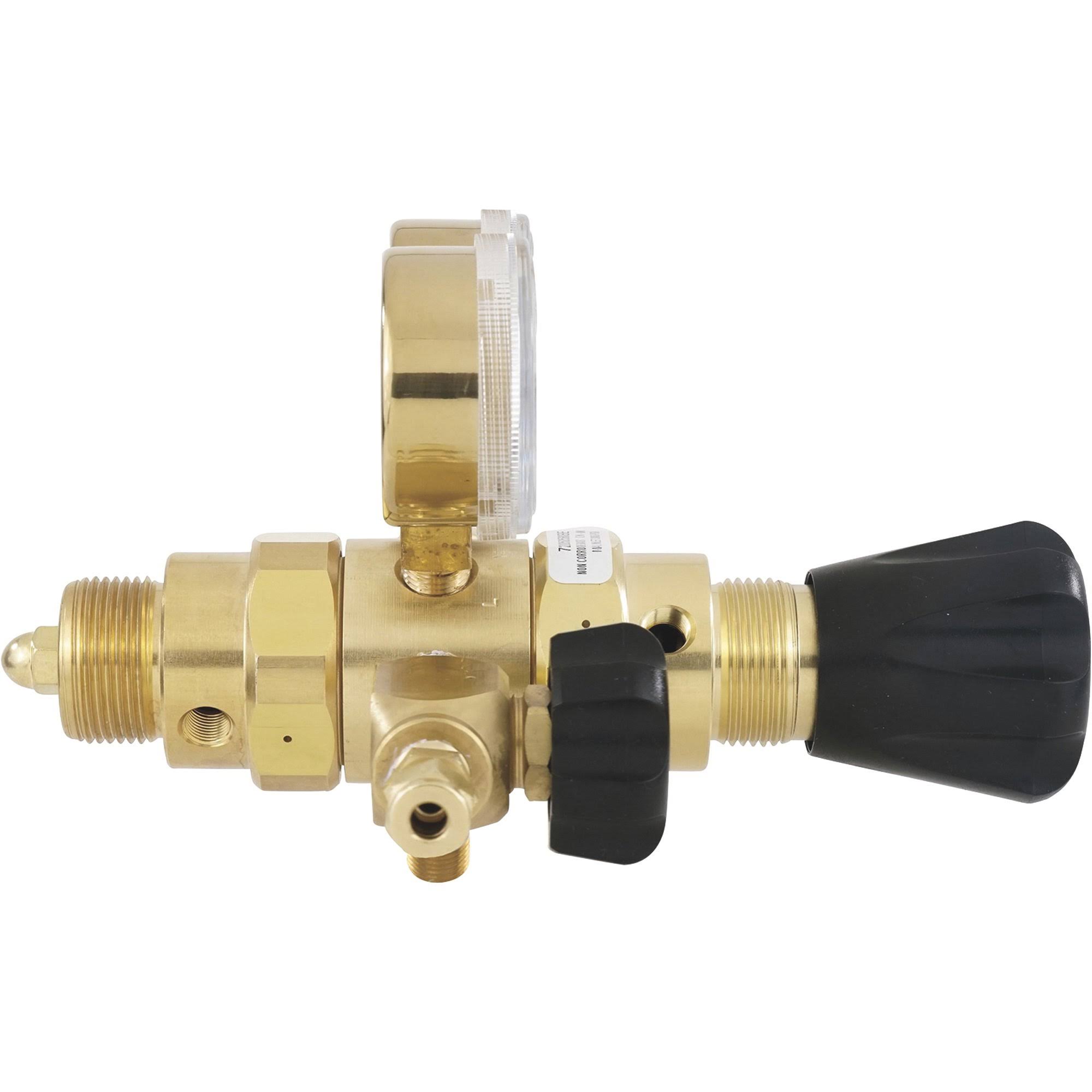 Harris KH1136 Nitrogen, Helium, Argon Specialty GAS Lab Regulator, CGA 580, 2-Stage, Brass, 0-50 PSI