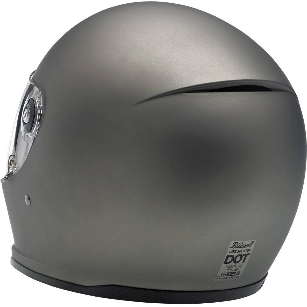 Biltwell Lane Splitter Flat Black Full Face Helmet