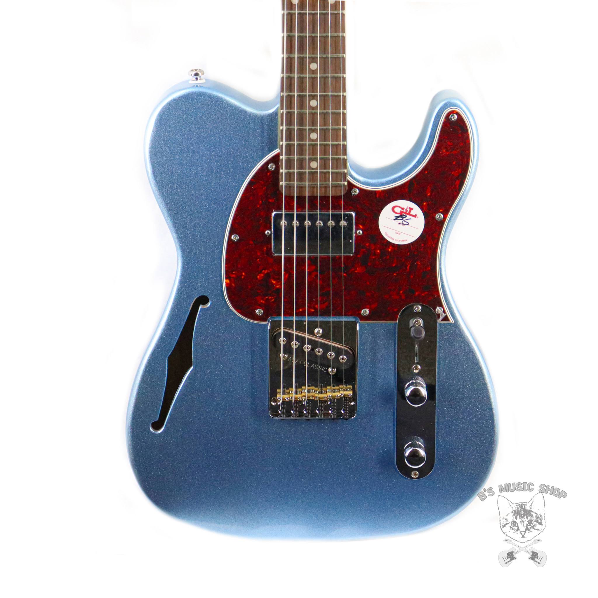 Gu0026L Tribute ASAT Classic Bluesboy Semi-Hollow - Lake Placid Blue