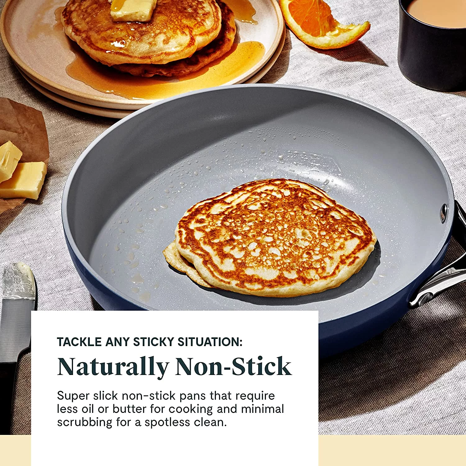Caraway Nonstick Ceramic Cookware Set (12 Piece) Pots  Pans  Lids and Kitchen Storage - Non Toxic  PTFE &amp; PFOA Free - Oven Safe &amp