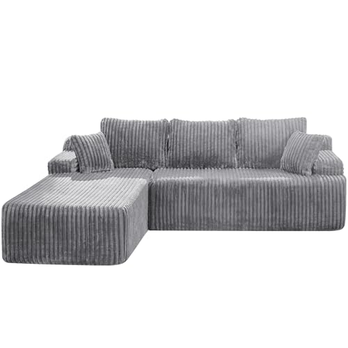 Modular Sectional Sofa Couches L-Shape Couch 3 Seat Modular Sofa Memory Foam Sectional Couches for Living Room