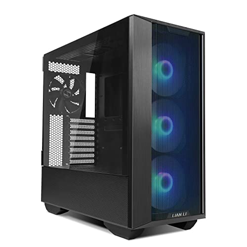 LIAN LI LANCOOL III E-ATX PC Case, Spacious RGB Gaming Computer Case with Hinged Tempered Glass Doors, Fine Mesh Panels