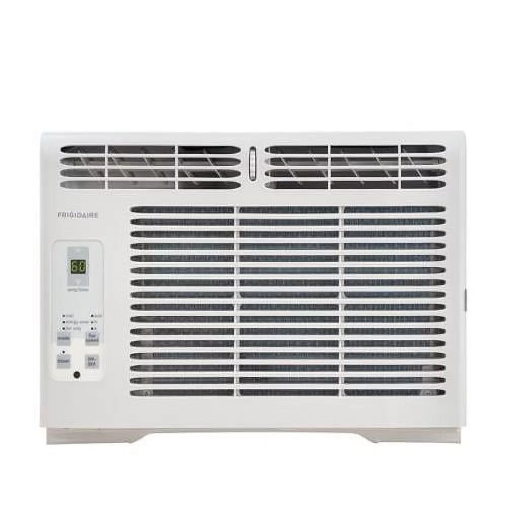 Frigidaire 5 000 BTU Window-Mounted Room Air Conditioner with 136 CFM 2 Fan Speeds 24 Hour Timer Effortless Temperature Control Effortless Clean