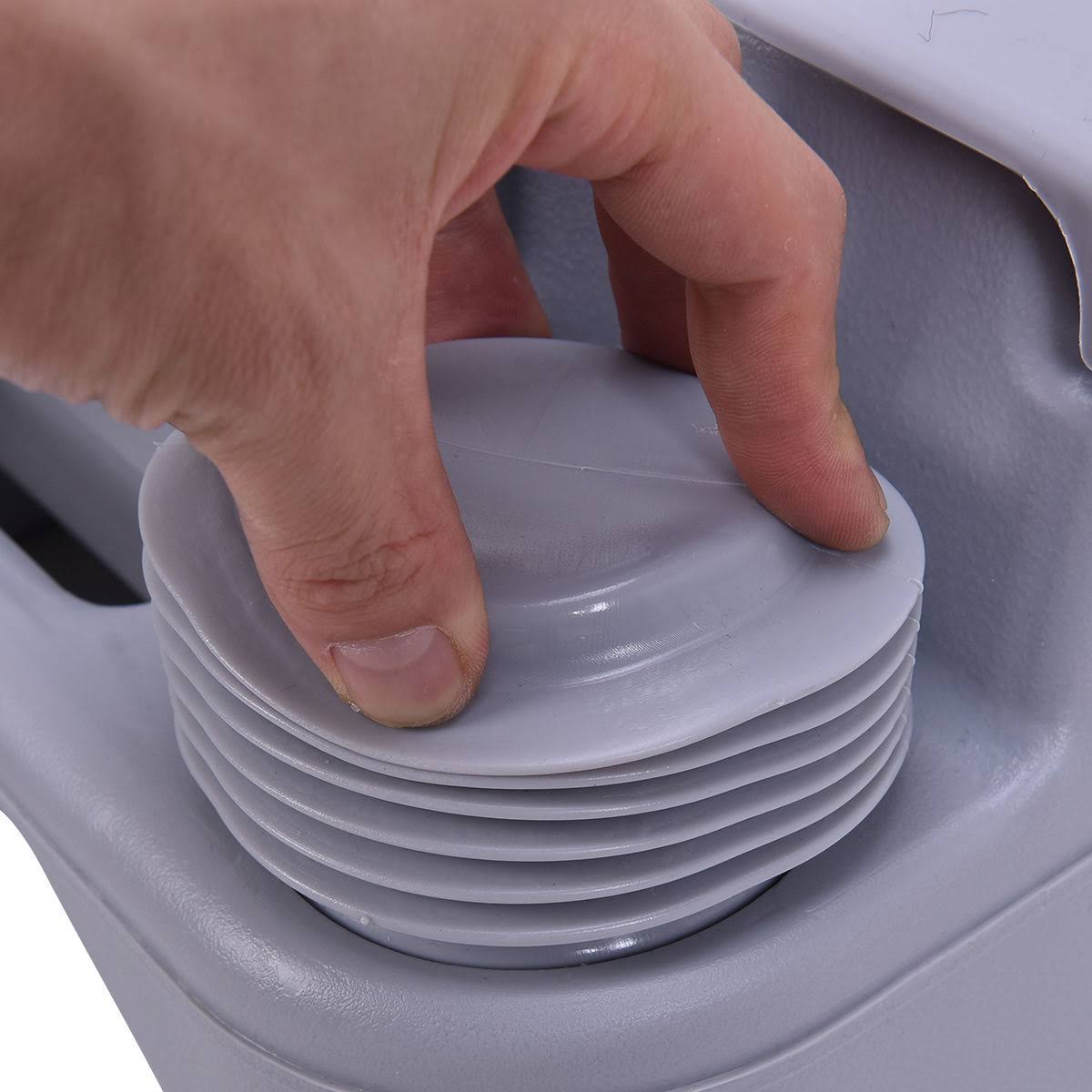 Giantex 5Gallon Portable Toilet Flush Travel Outdoor Camping Hiking Toilet Potty