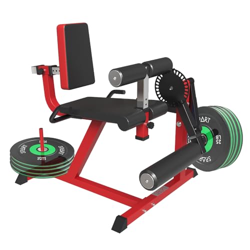 SPART Leg Extension and Leg Curl Machine, Adjustable Plate Loaded Lower Body Special Leg Machine, Leg Rotary Extension Exercise Bench for Thigh