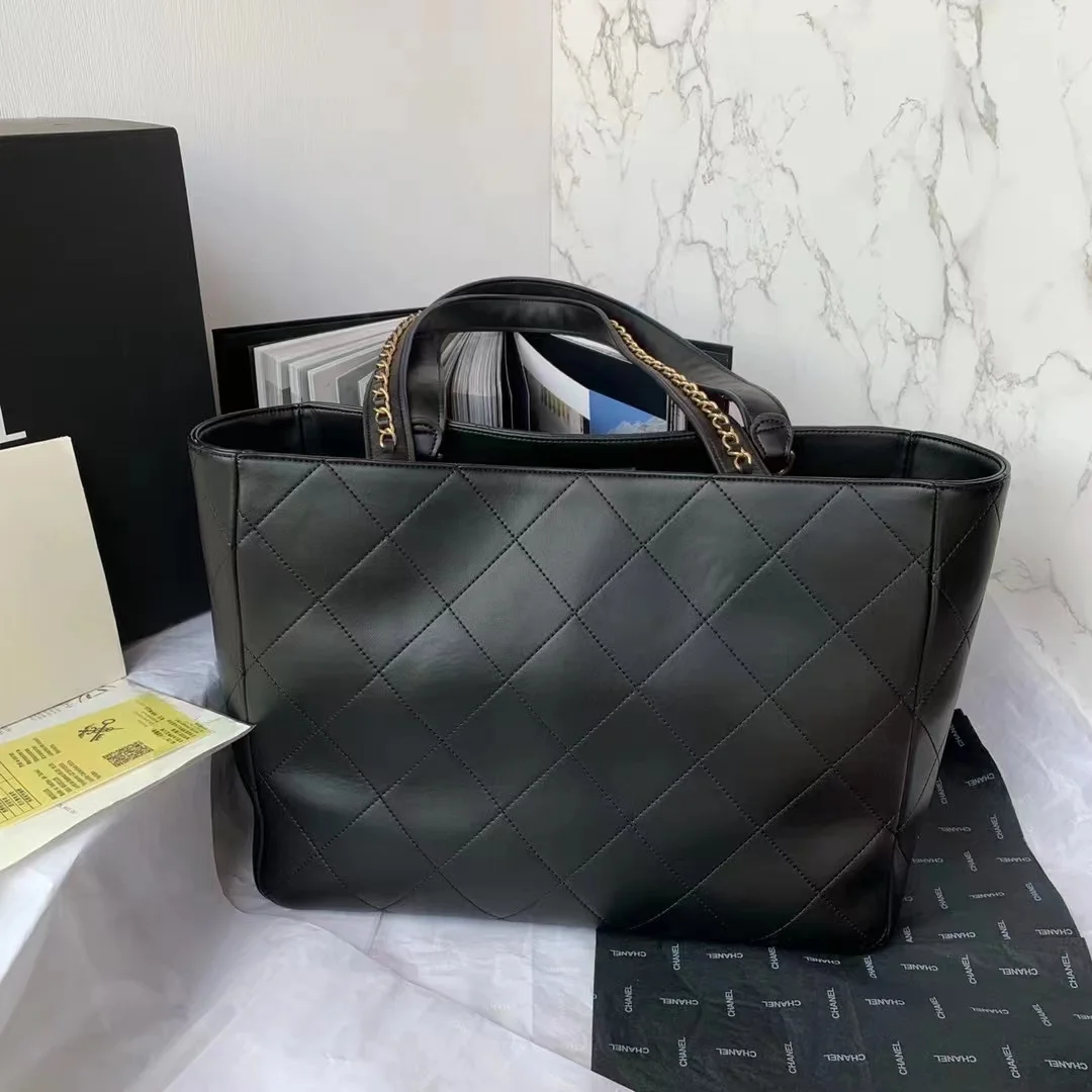 Chanel Shopping Bag Black For Women, Women&rsquo;s Bags 14.4in/37cm AS3508 B08867 94305