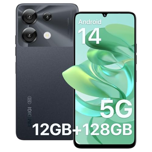 UMIDIGI G9 5G Cell Phone, Android 14 Unlocked Phones, 12(6+6) GB +128GB/1TB TF Expand, 5G Dual SIM, 50MP Camera, 6.75" HD+ 90Hz Display