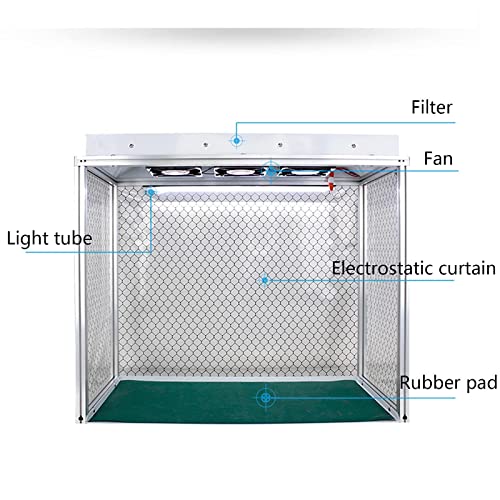 Laminar Flow Cabinet Vertical Laminar Flow Hood Air Flow Clean Bench with 3 Fans,Filter for Cleanliness Dust Free Work