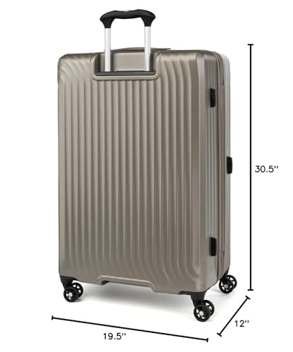 Travelpro Maxlite Air Hardside Expandable Carry on Luggage, 8 Spinner Wheels, Lightweight Hard Shell Polycarbonate Suitcase, Shadow Grey