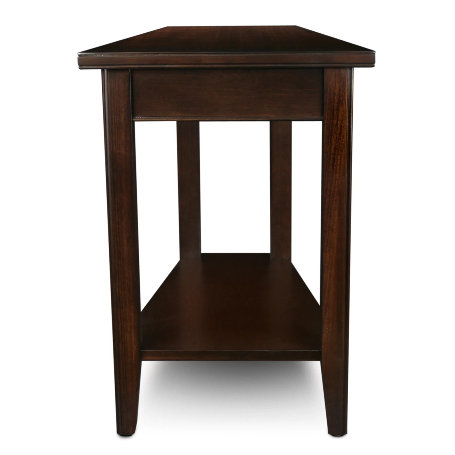 Laurent Recliner Wedge Table in Chocolate Cherry