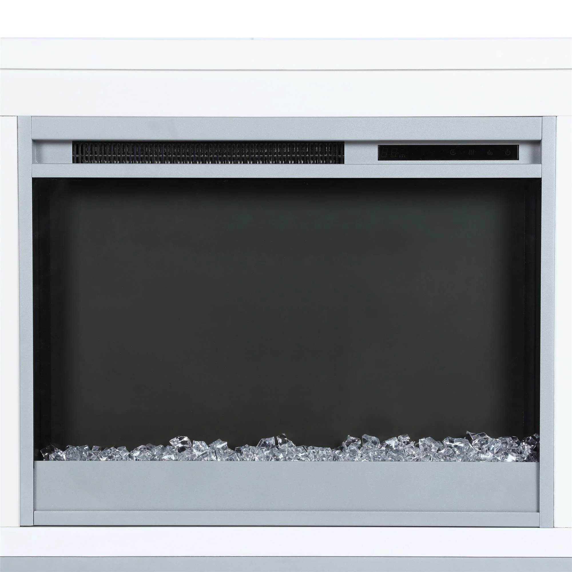 Ameriwood Home Lumina Fireplace TV Stand for TVs up to 70", White