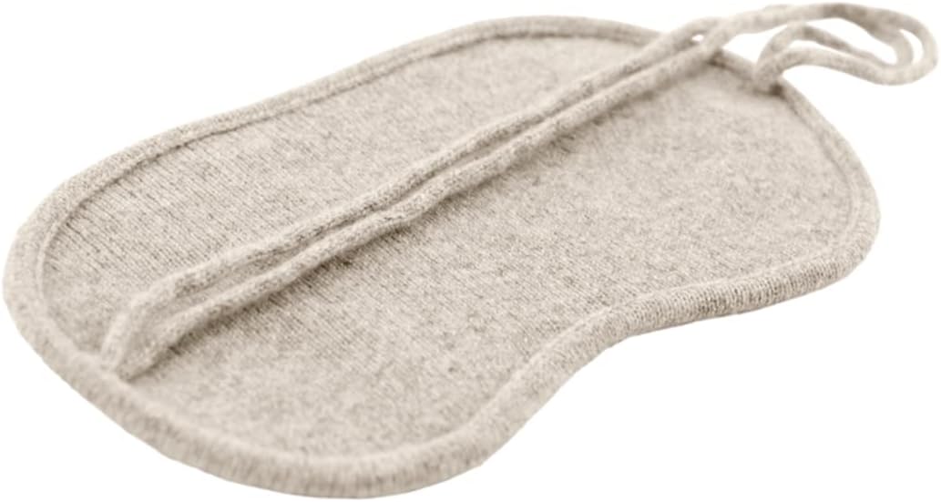 Jet&Bo 100% Pure Cashmere Travel Set: Blanket, Eye Mask, Socks, Carry/Pillow Case Natural