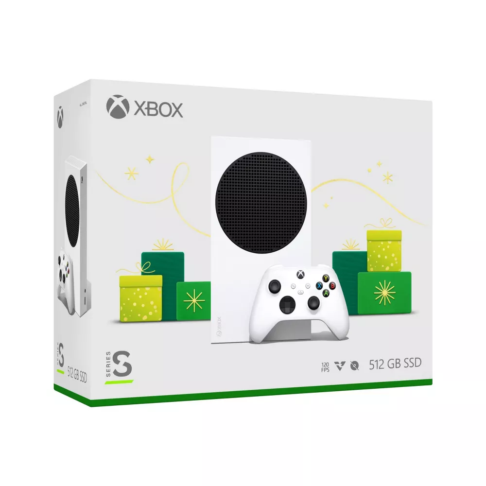 Restored Microsoft Xbox Series S Holiday Console, White (Refurbished)