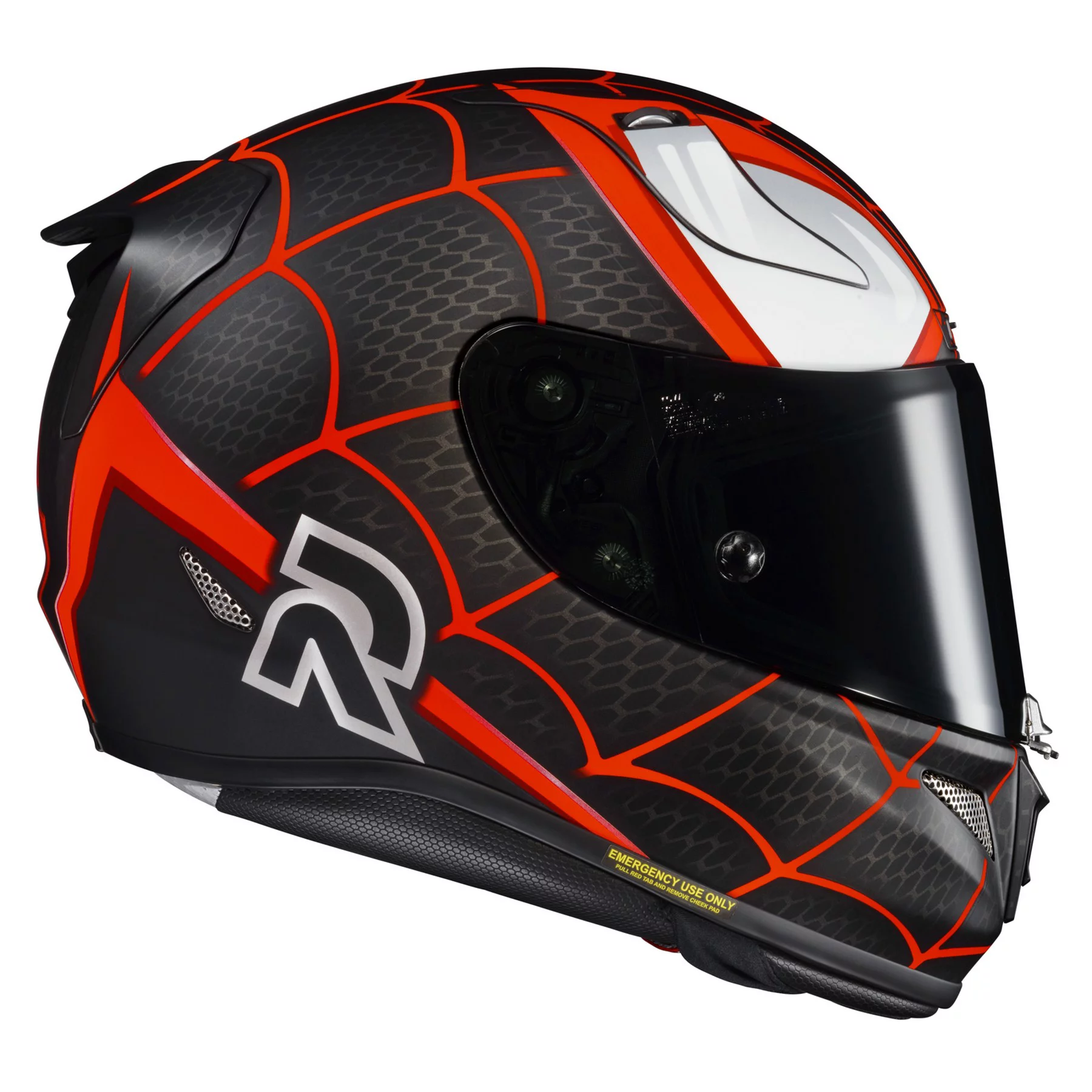 HJC RPHA 11 Pro Miles Morales Motorcycle Helmet Black/Red XL