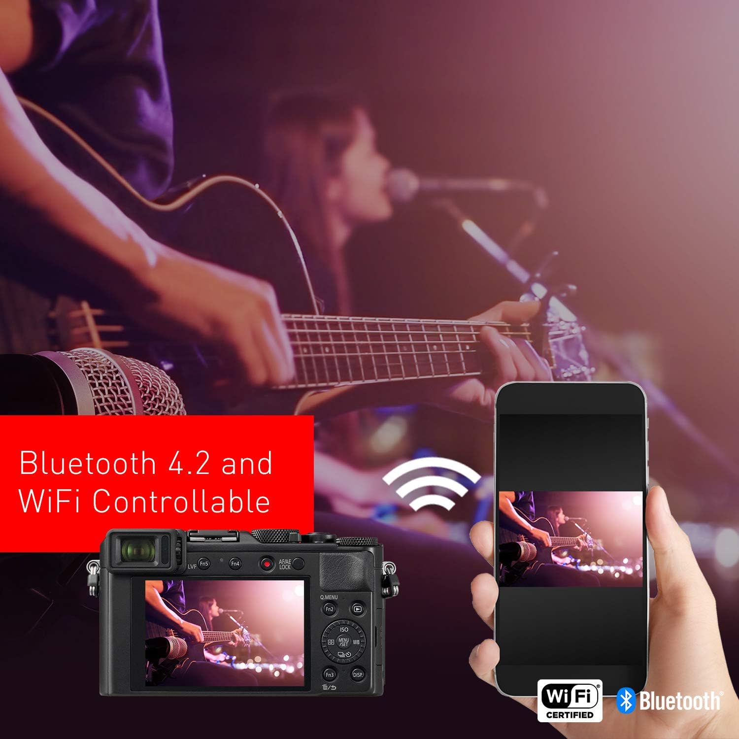 Panasonic Lumix LX100 II Large Four Thirds 21.7 MP Multi Aspect Sensor 24-75mm Leica DC VARIO-SUMMILUX F1.7-2.8 Lens Wi-Fi and Bluetooth Camera with