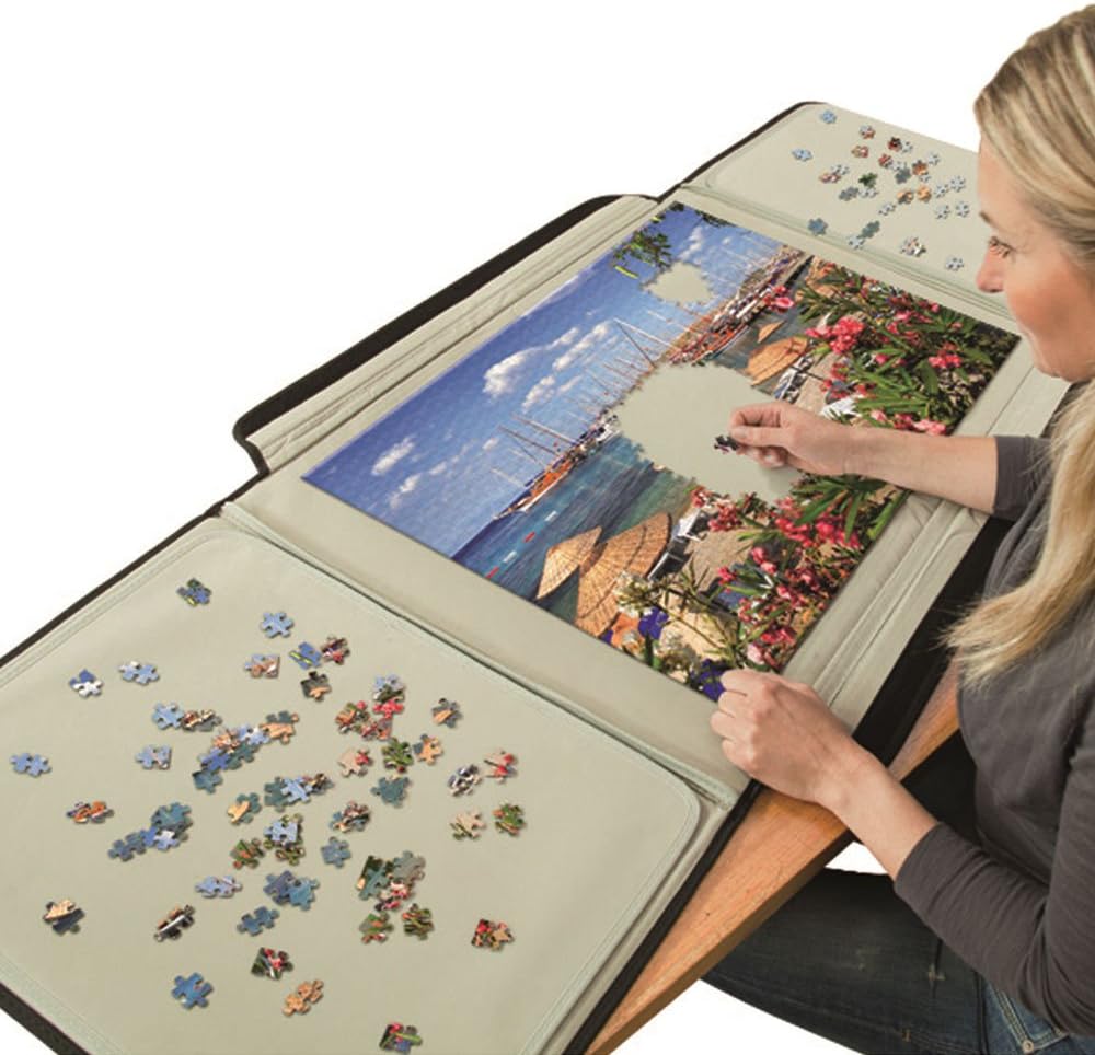 Bits And Pieces - 1000 Piece Puzzle Caddy-Porta-Puzzle Jigsaw Caddy - Puzzle Accessory, Puzzle Table