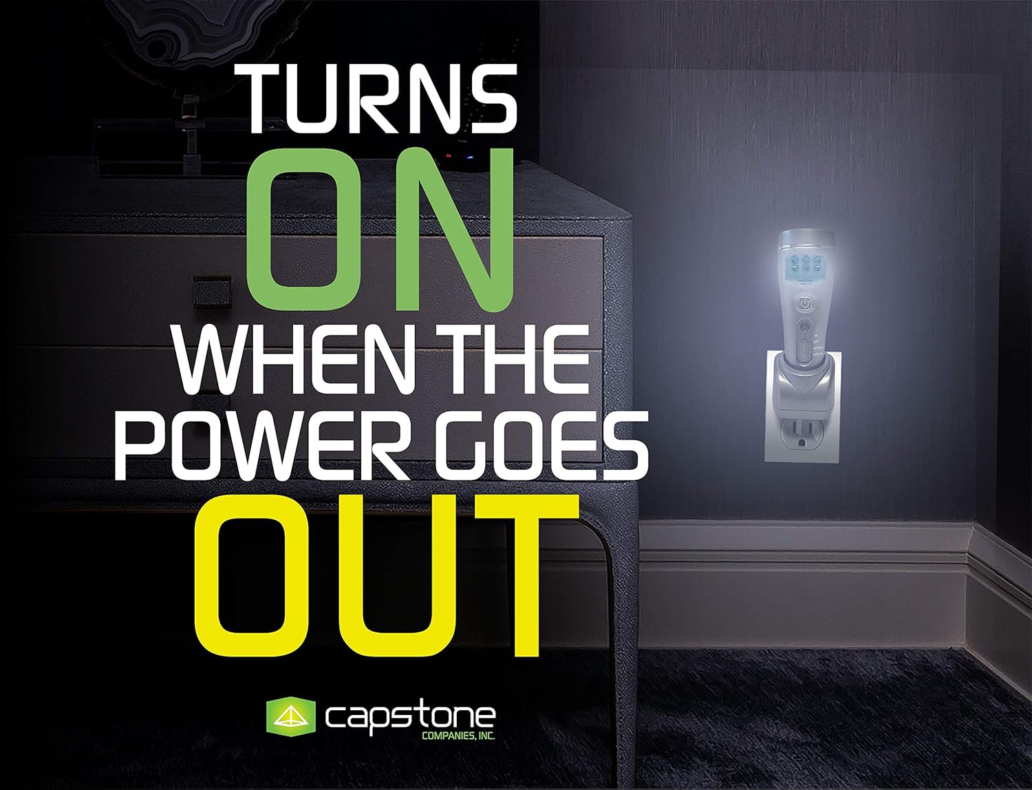 Capstone Lighting 4-in-1 Eco-I-Lite, 6 Pack &ndash; Emergency Flashlights, Night Light, Power Failure Light and Work Light &ndash