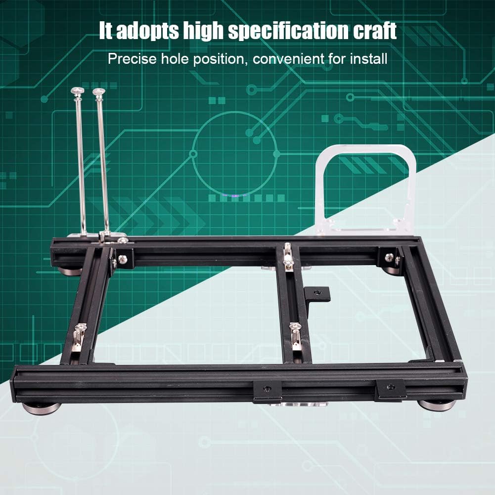 Wendry ITX Computer Open Air Case, DIY Open Aluminum Alloy Computer PC Case Chassis for ITX, Open Frame Heat Dissipation Aluminum Bracket Pack of 2