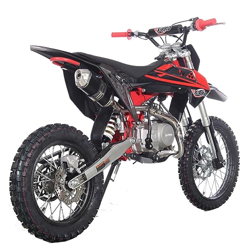 X-PRO Sail 125cc Zongshen Brand Engine Dirt Bike with 4-Speed Manual Transmission! Kick Start, Big 17"/14" Tires! (Orange)