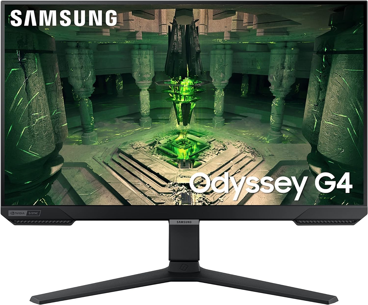 SAMSUNG 25" Odyssey G4 Series FHD Gaming Monitor, IPS, 240Hz, 1ms, G-Sync Compatible, AMD FreeSync Premium, HDR10, Ultrawide Game View, DisplayPort