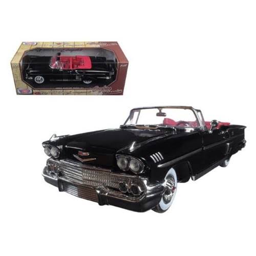 1958 Chevrolet Impala Black Timeless Classics 1-18 Diecast Model Car
