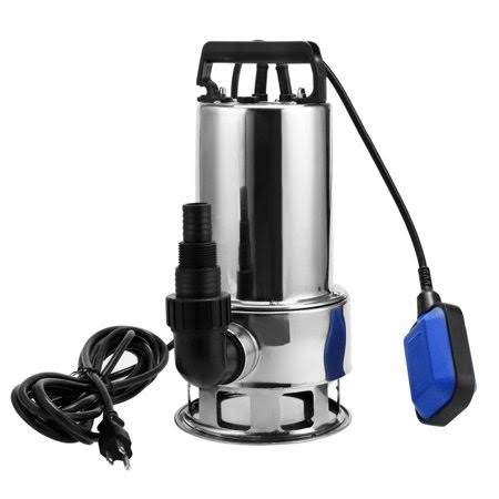 1.5 HP Stainless Steel Submersible Sump Pump Dirty Clean Water Pump w/ 15ft Cable and Float Switch, Silver