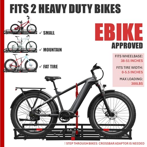 Hitch-Mount Bike Rack for Ebike Heavy-Duty