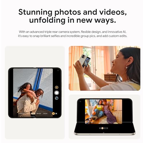 Google Pixel 9 Pro Fold - Unlocked Android Smartphone with Gemini - Advanced Triple Rear Camera System - Foldable Display - Hands-Free Video