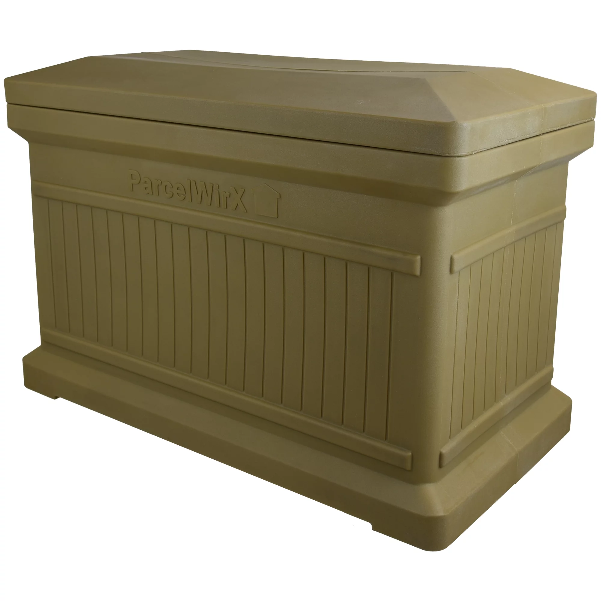 RTS Home Accents ParcelWirx Horizontal Large Package Delivery Box with Lift Off Lid, Oak Color