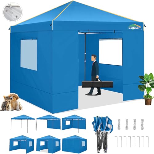 10x10 Pop Up Canopy Tent with 4 Sidewalls and Mesh Windows 2.0