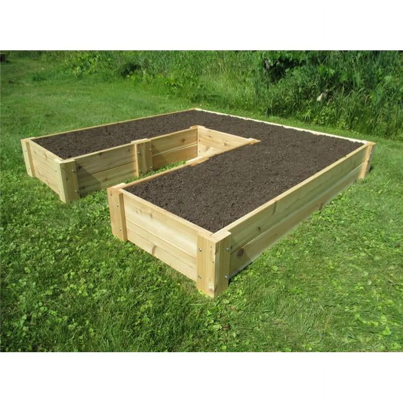 Smart Carts UShaped72 74 x 74 in. U-Shaped Cedar Raised Bed by Infinite Cedar - Curated Treasures Market