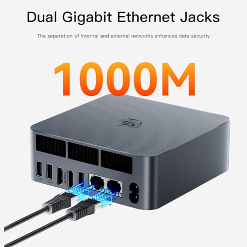 Beelink Mini PC EQR5 5825U AMD Ryzen 7 Processor(8C/16T, up to 4.5GHz), Micro Computer 16GB DDR4 500GB SSD Built-in PSU