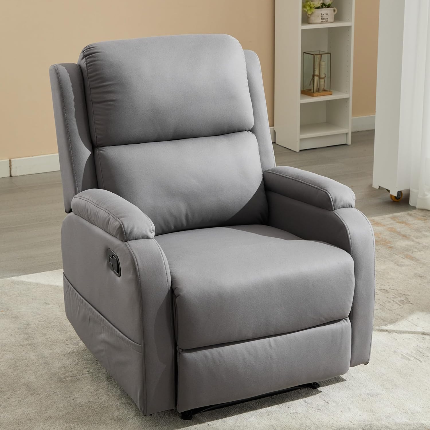 Lazy Boy Recliner Chairs for Adults,Leather Recliner Chair&Reclining Chair with Ajustable Backrest,Small Recliners for Small Spaces