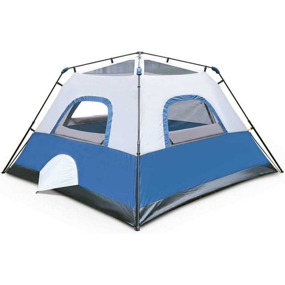 6 Person Camping Tent Waterproof Pop Up Tent with Top Rainfly 60 Seconds Set Up Instant Cabin Tent - Sports Supplies Online Store
