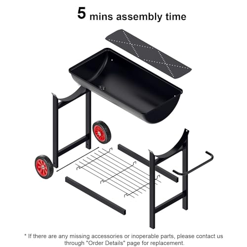 Aveyas Metal Raised Planter Box on Wheels with Gardening Kit, Elevated, Mobile Garden Bed Cart with Legs -Compatible with Indoor & Outdoor Patio