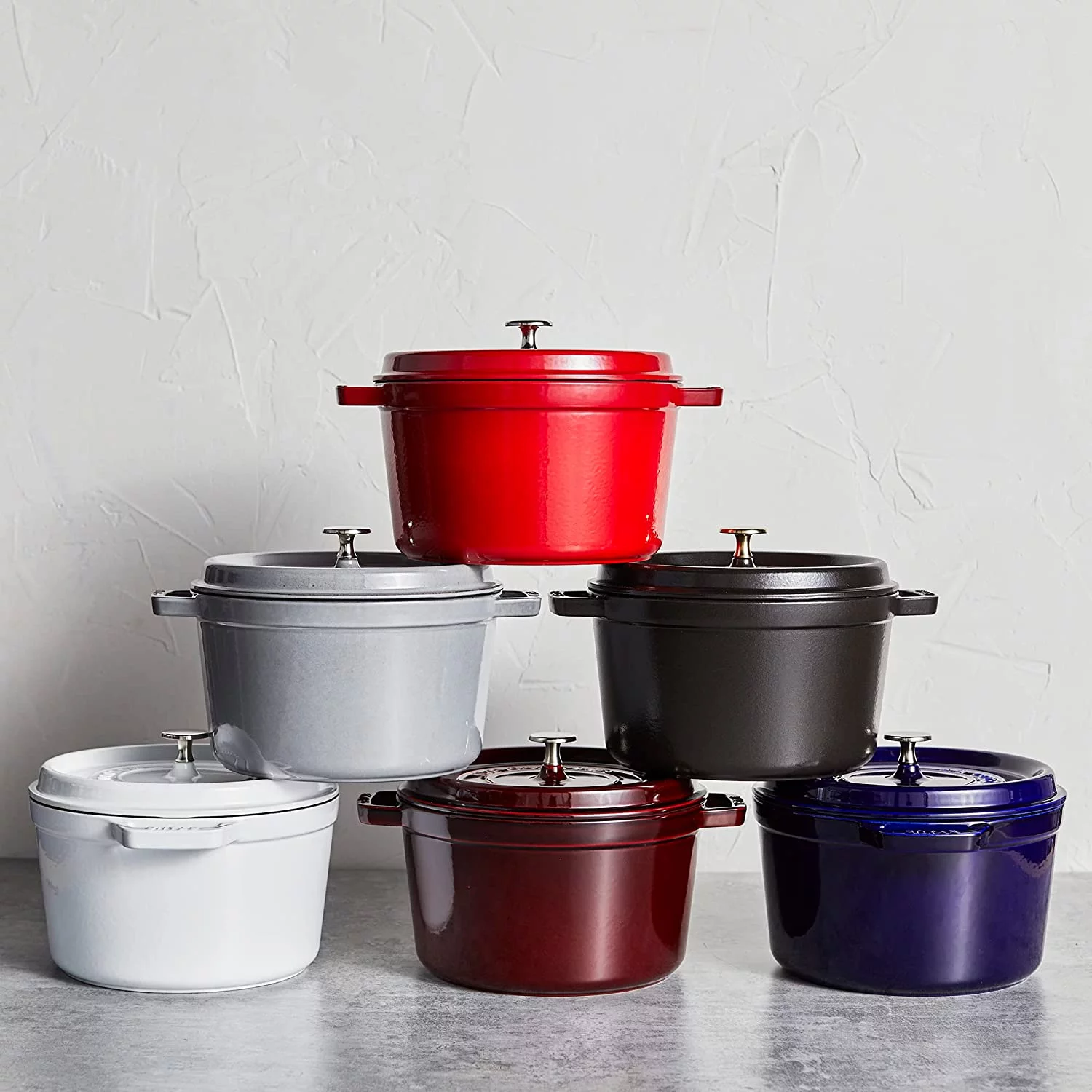 Cast Iron Dutch Oven 5-qt Tall Cocotte  Made in France  Serves 5-6  Matte Black