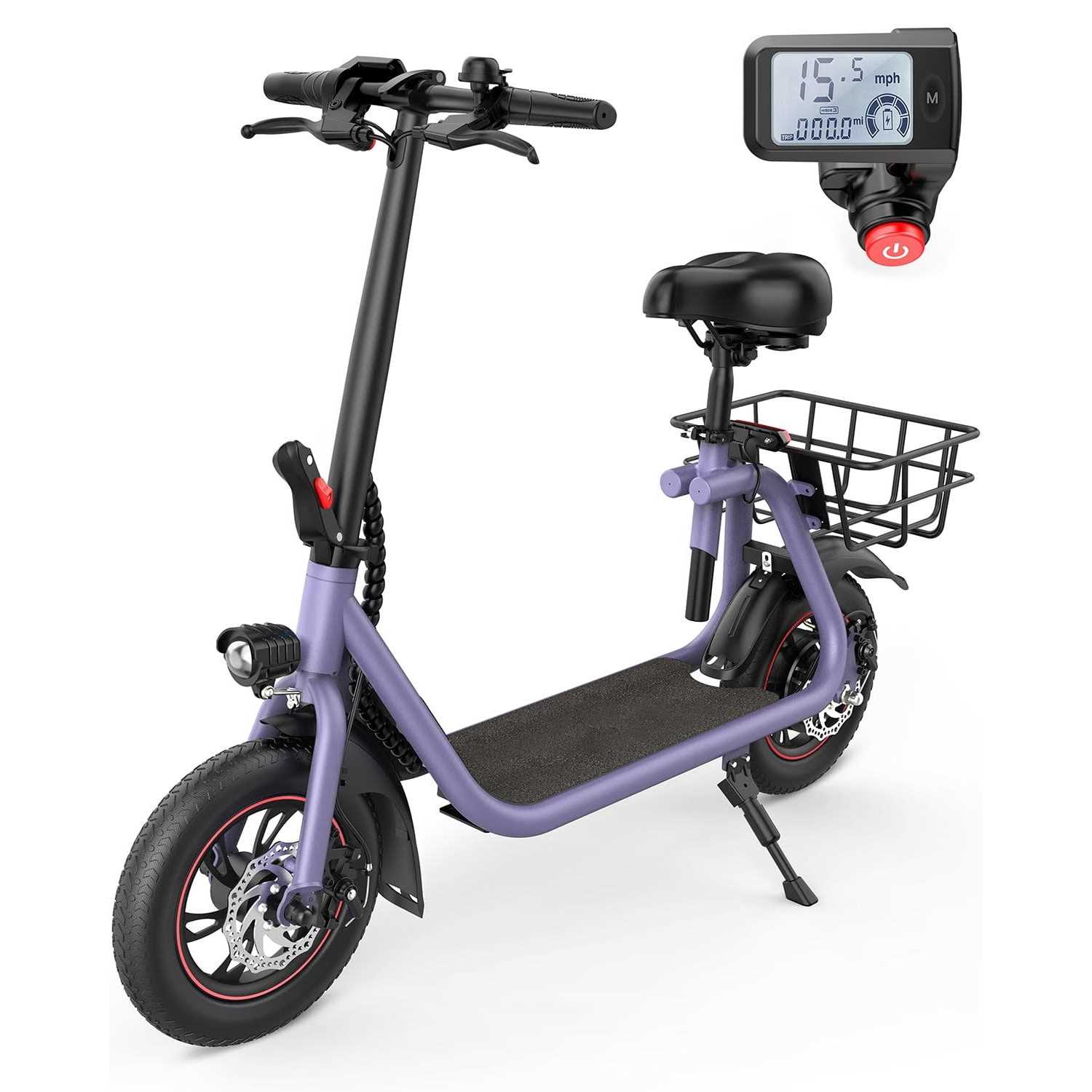 URBANMAX C1 Electric Scooter with Seat 450W Powerful Motor up to 22 Miles Range - Sports Supplies Online Store
