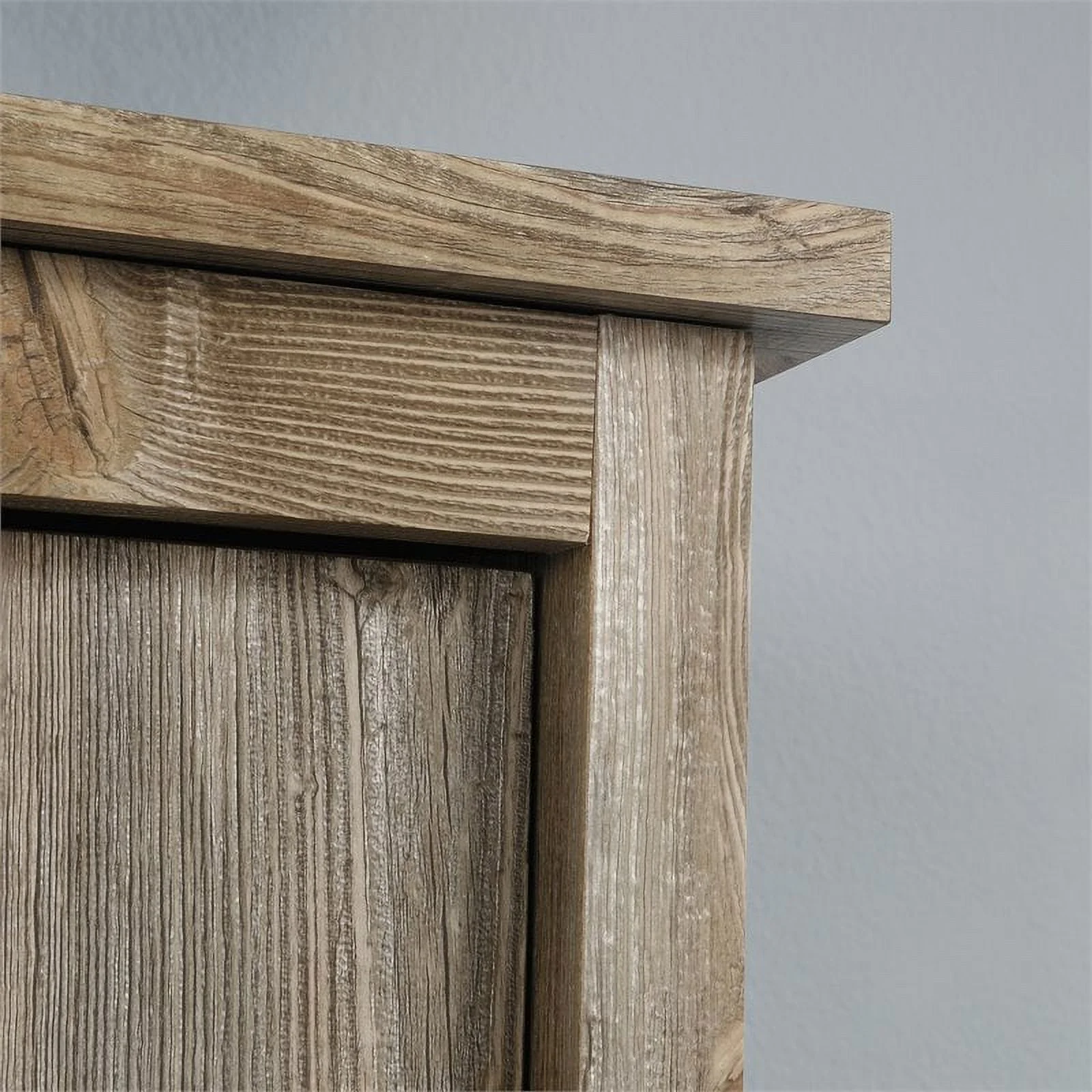 Pemberly Row Modern Engineered Wood Storage Cabinet in Rustic Cedar/Brown