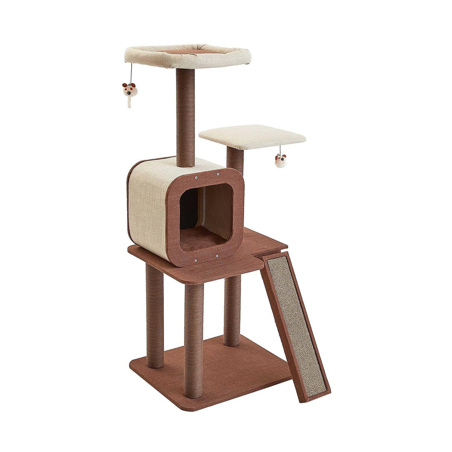 Two by Two Redwood Cat Tree and Condo - Pet Supplies online store