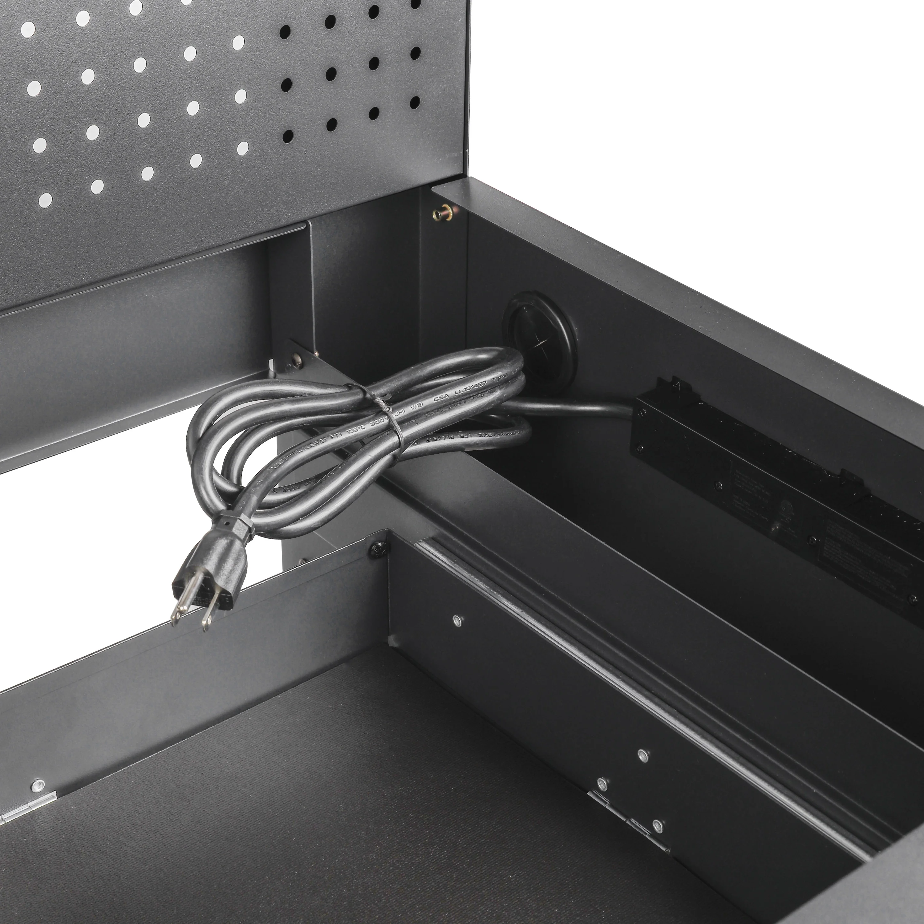 Workpro 45-in Multipurpose Workbench with LED Light & Power Strip, Steel