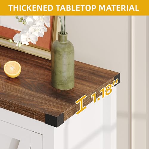 DWVO 55'' Sideboard Buffet Cabinet with Storage, Farmhouse Kitchen Storage Cabinet with Doors