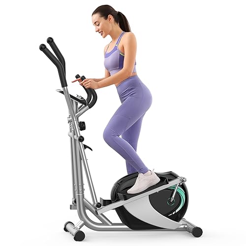 Elliptical Exercise Machine, Dripex Magnetic Elliptical Machine for Home, Hyper-Quiet Elliptical Training Machines w/ 6KG Flywheel