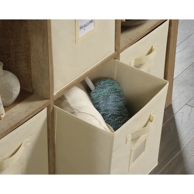 【Furniture】【BS】 Modern 8-Cube Bookcase Organiser Storage Cabinet - Lintel Oak