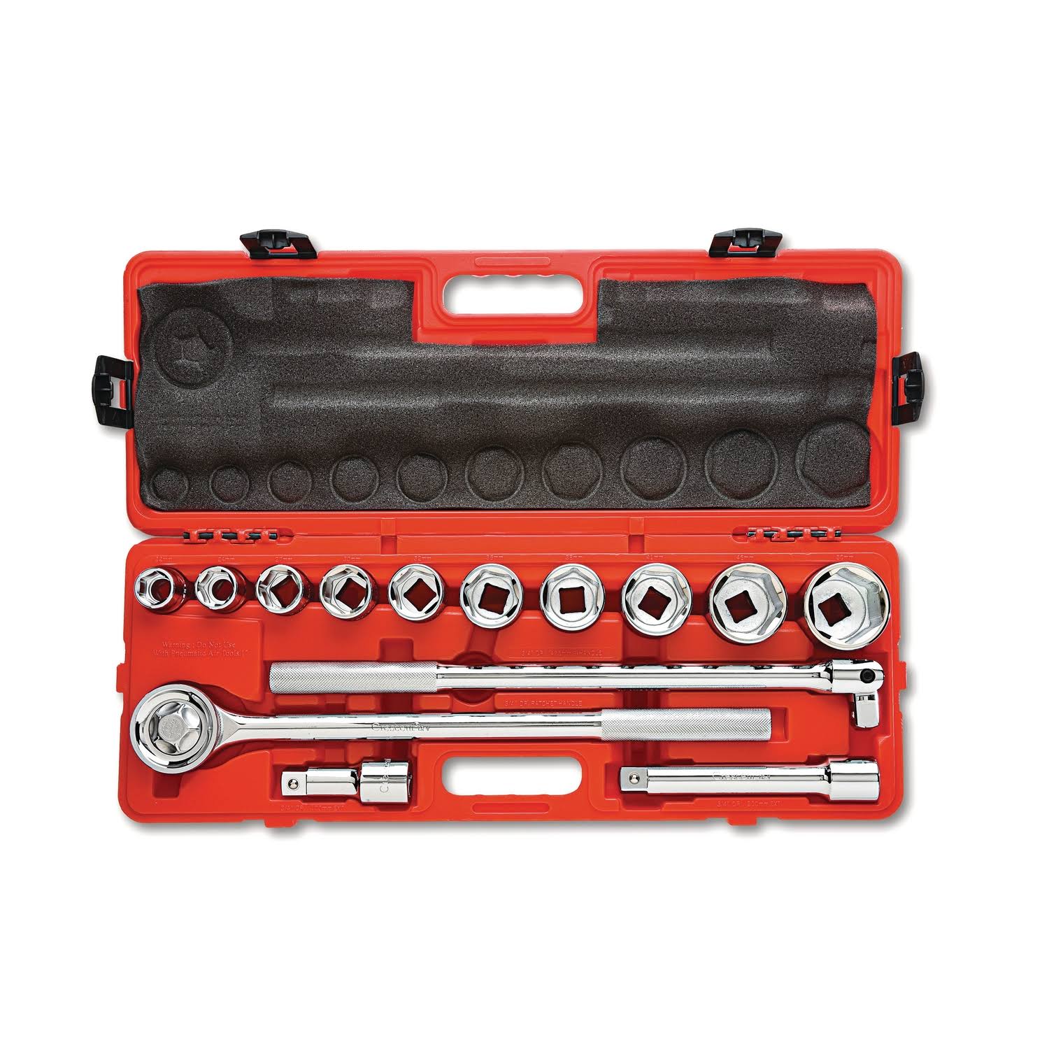 Crescent Ctk14me 3/4-Inch Metric Mechanics Tool Set, 14-Piece